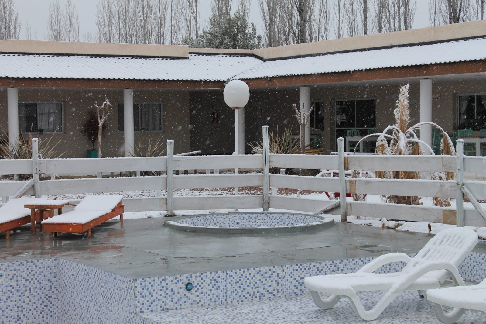 La piscina en invierno